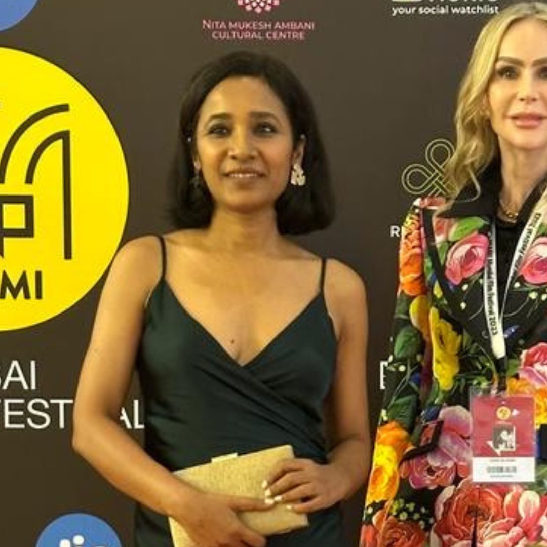 Tannishtha Chatterjee in Gold Biscuit Studs