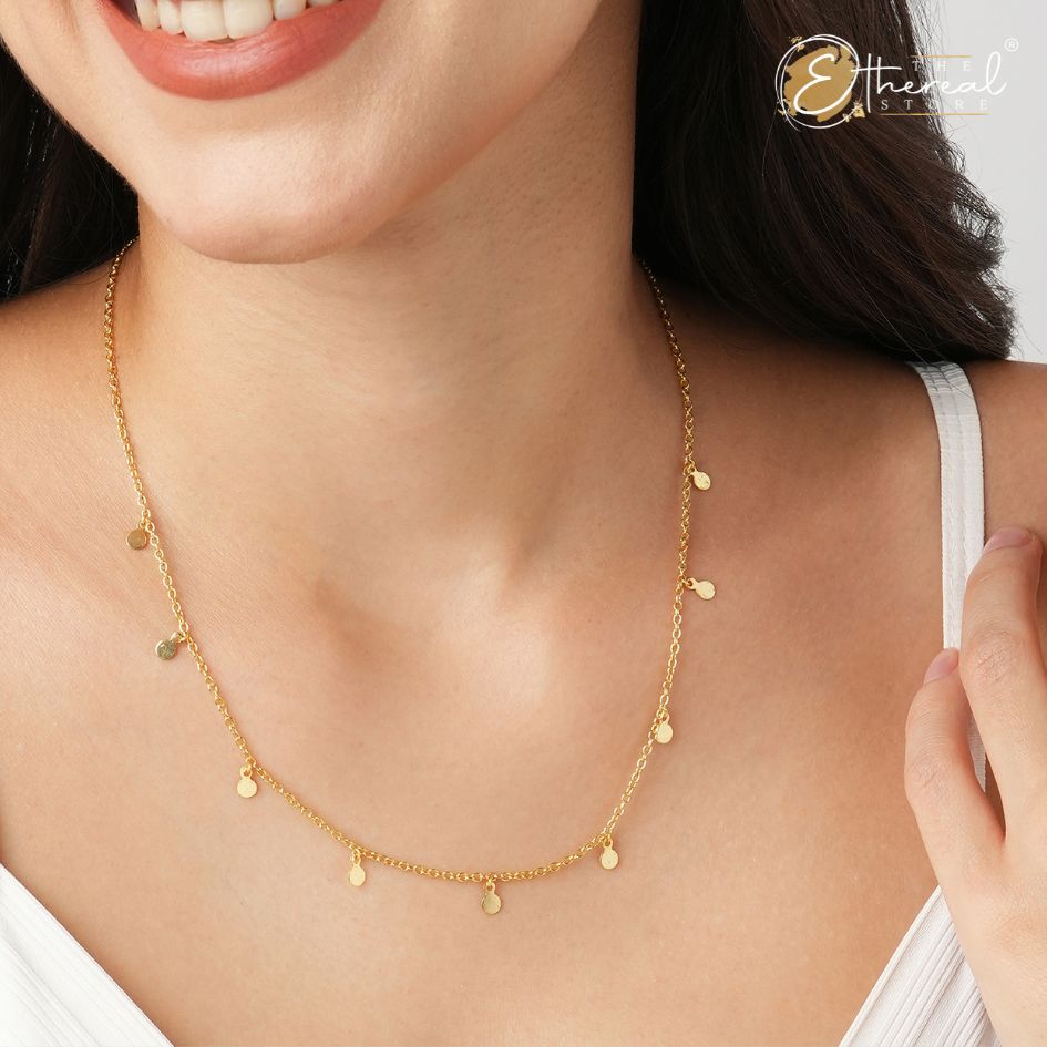 thin gold necklace