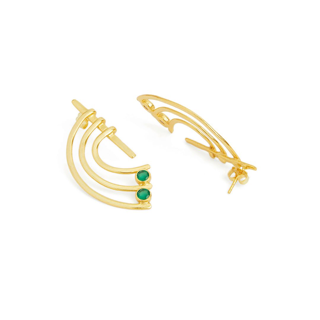 Melody Danglers with Green Onyx