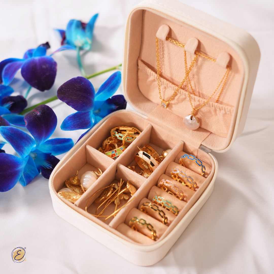Mini Jewellery Organizer White
