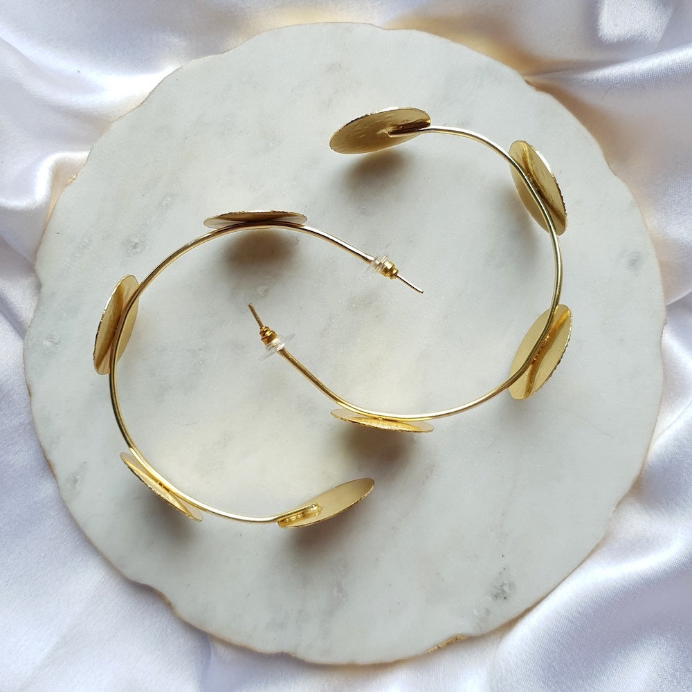 Oversized Disc Hoops