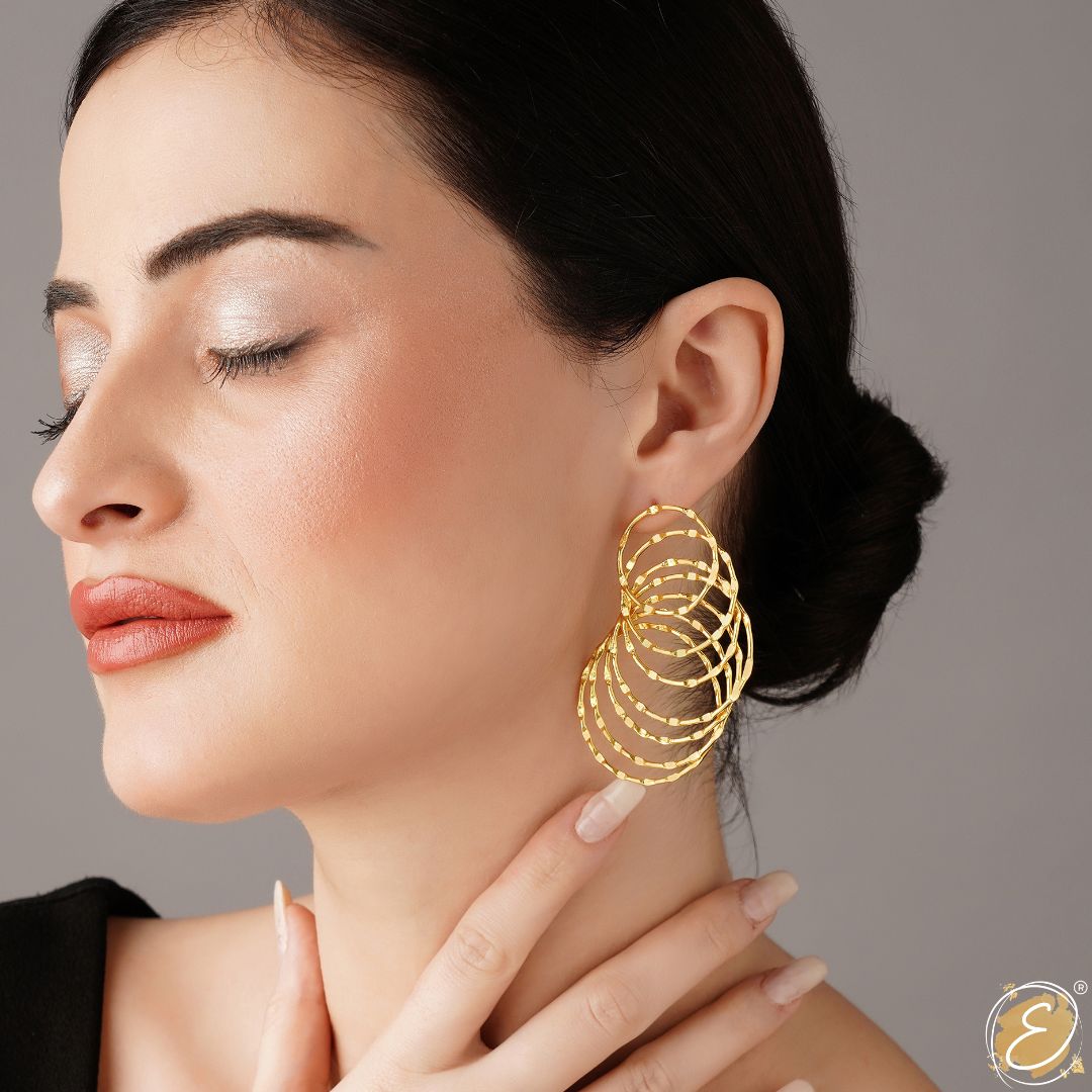 Golden Hoop earrings