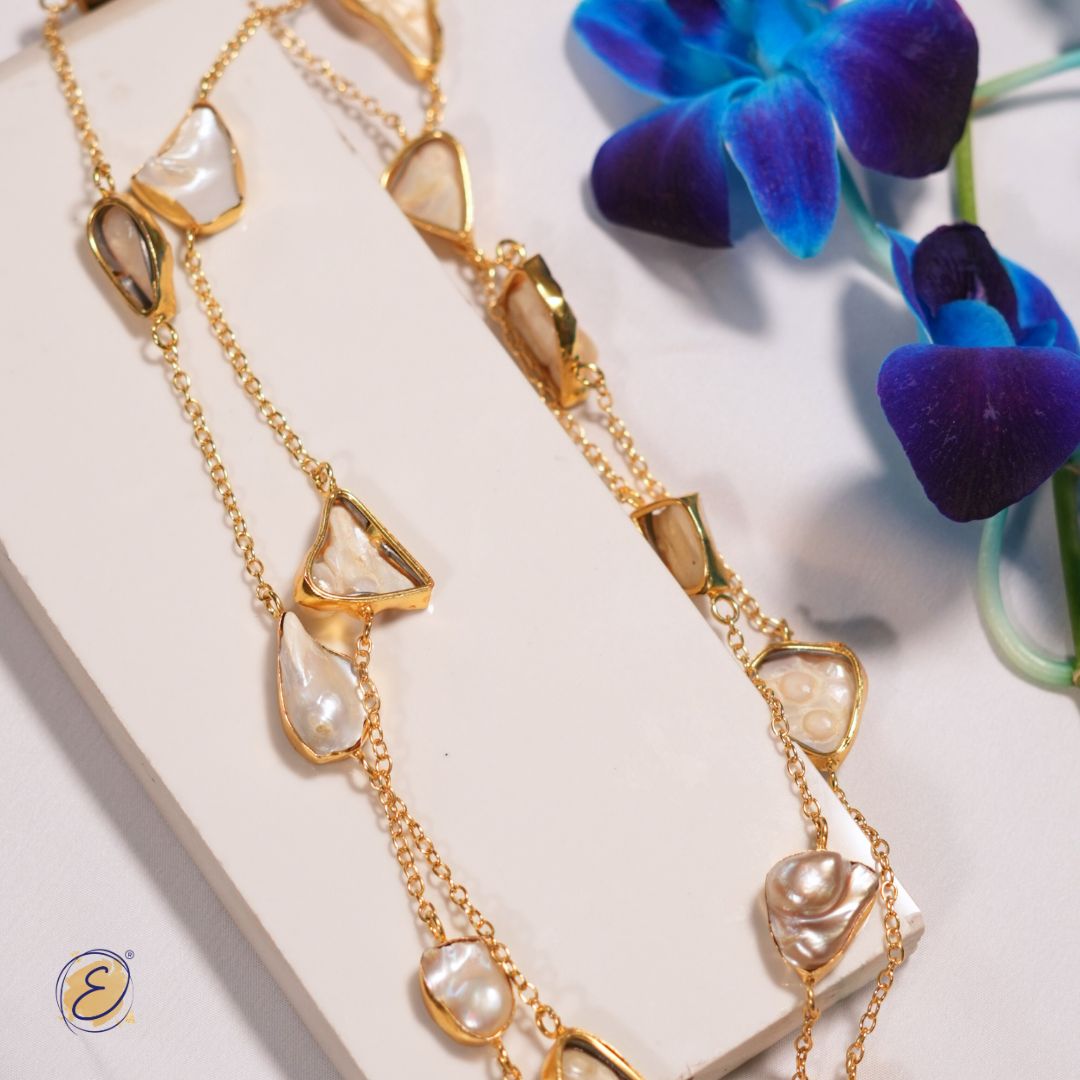 Asymmetric Baroque Necklace