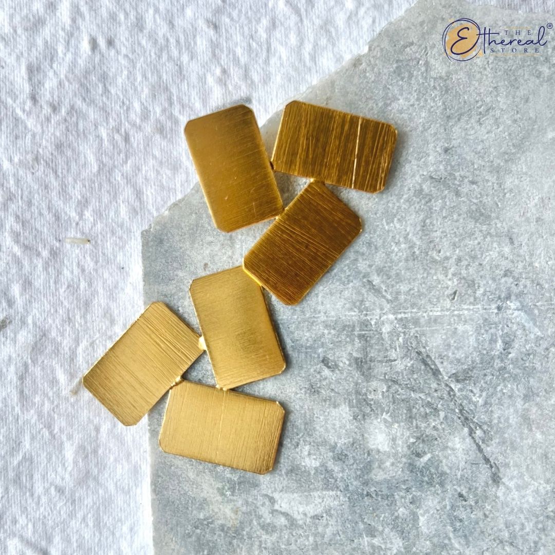 Gold Biscuit Studs