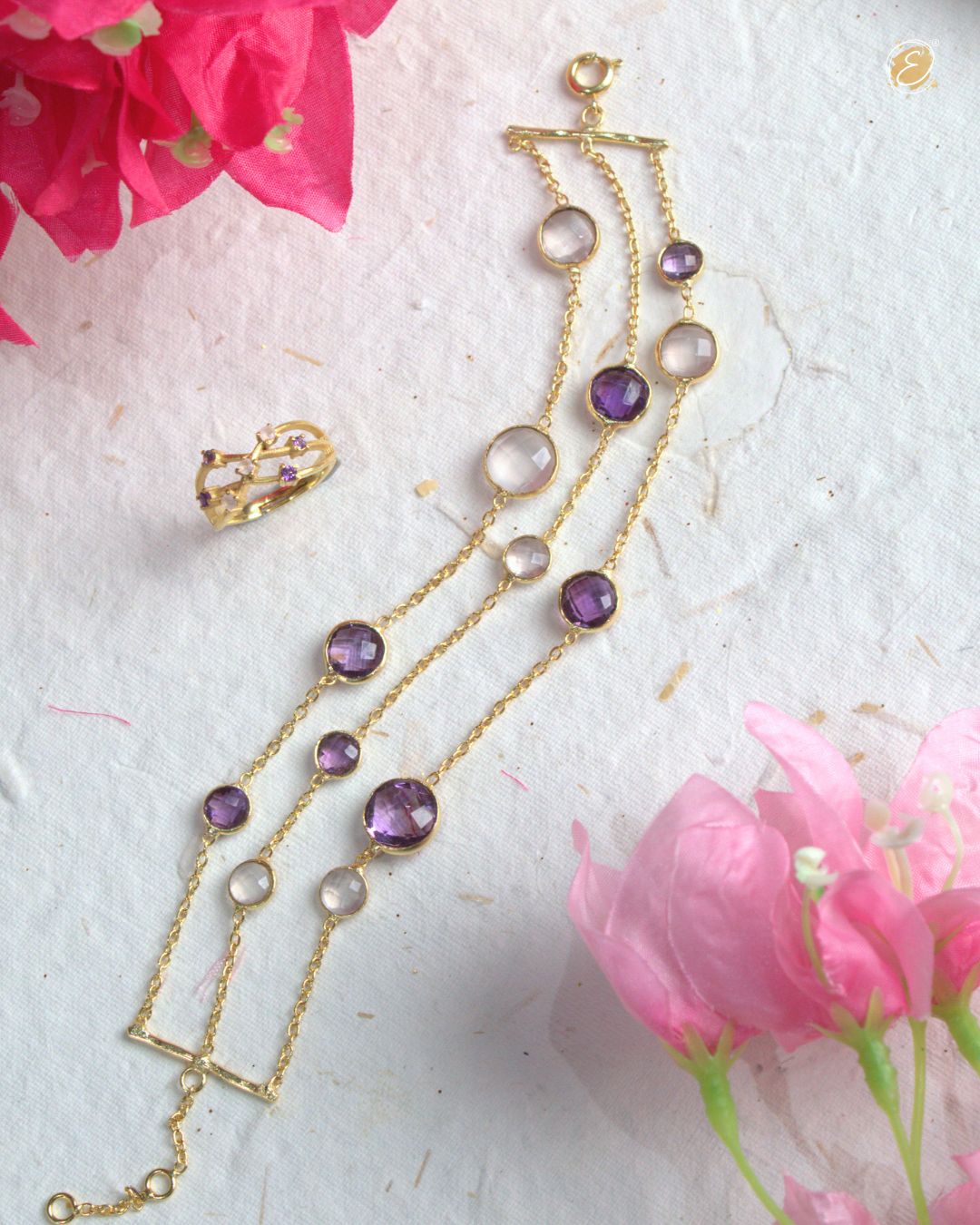 Jiya Combo – Cross Ring + Bracelet | PRE-ORDER