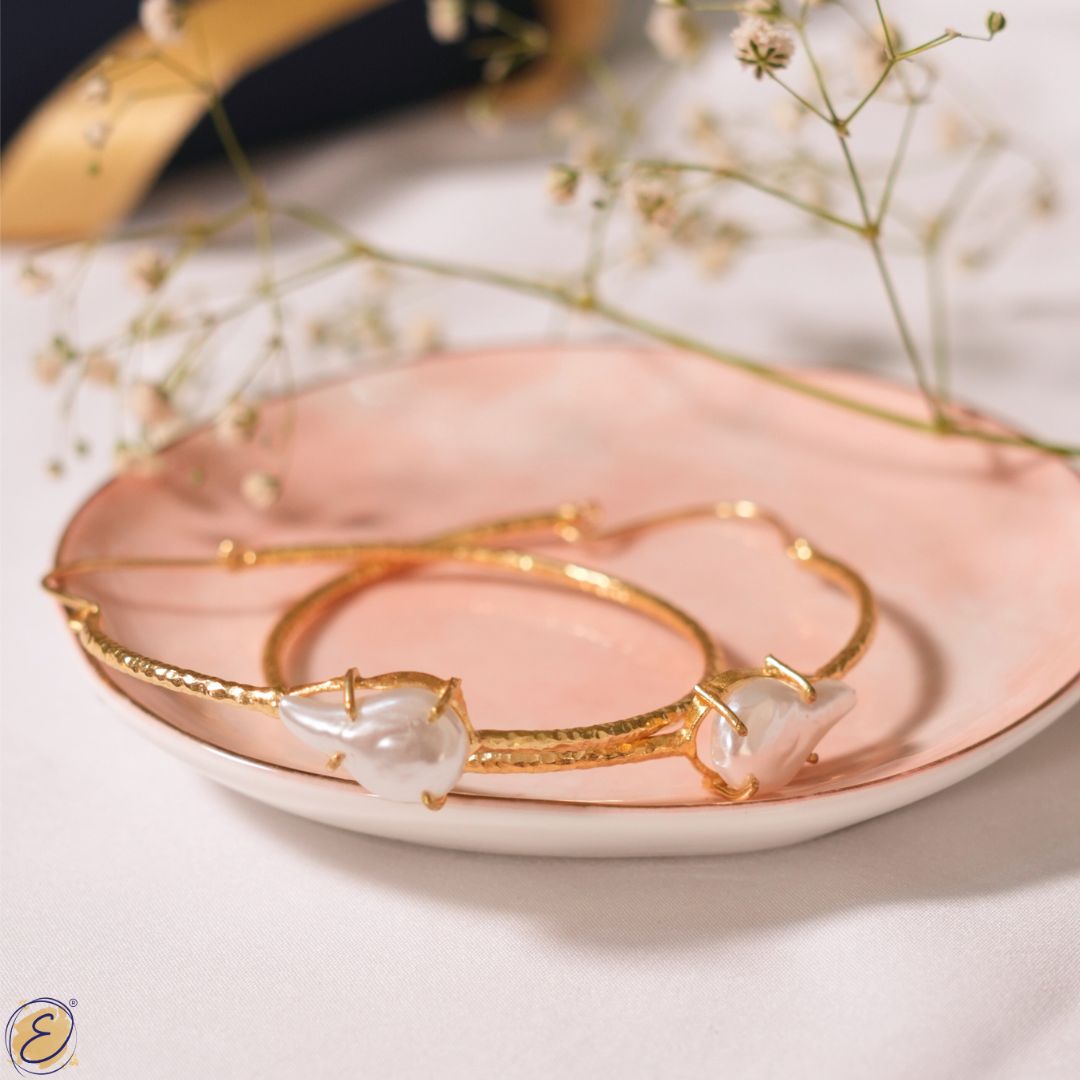 Oversized Pearl Hoop