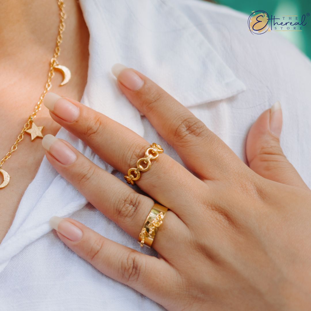 Gold Link Ring