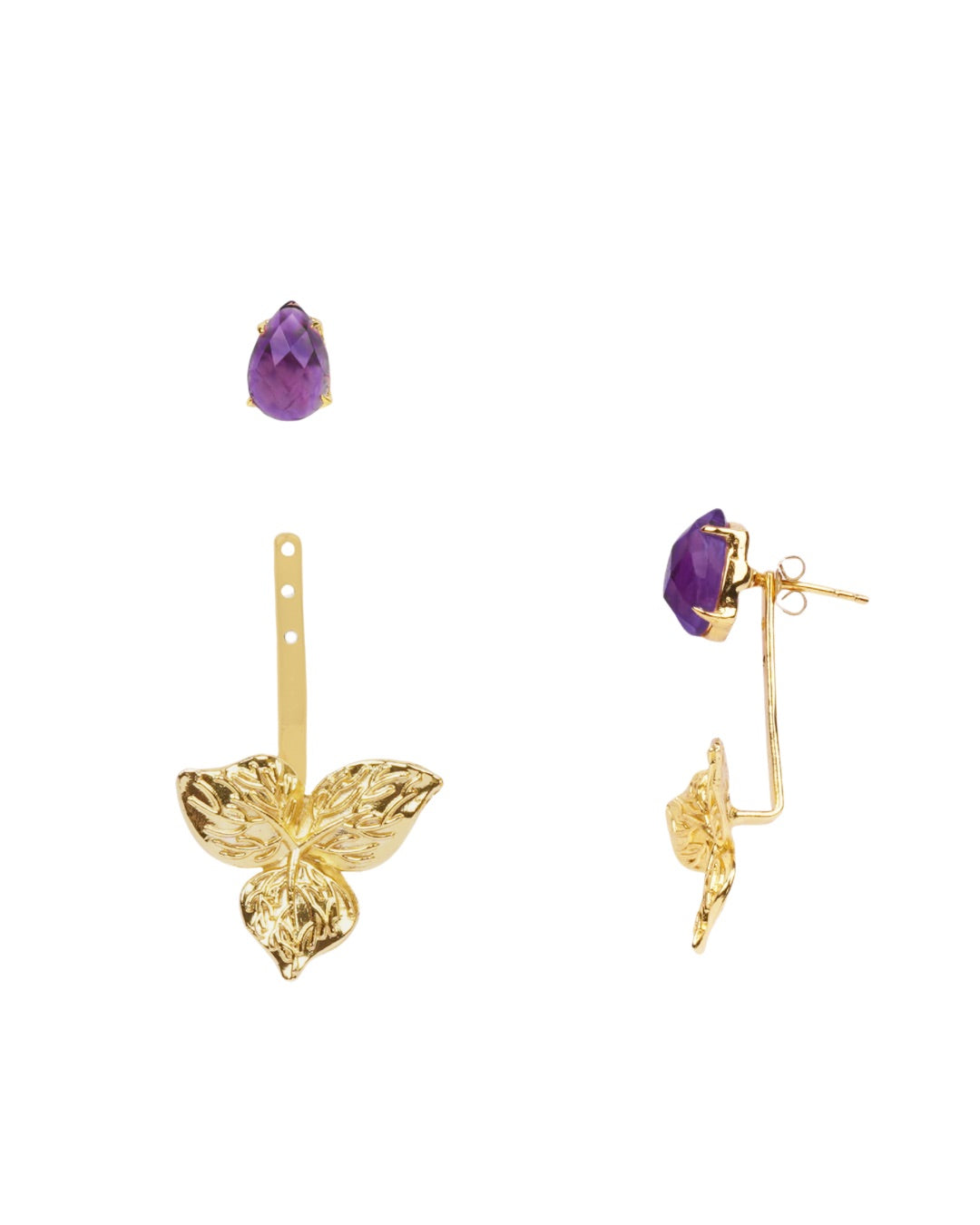 Aria Duo Sidekick Studs – Amethyst