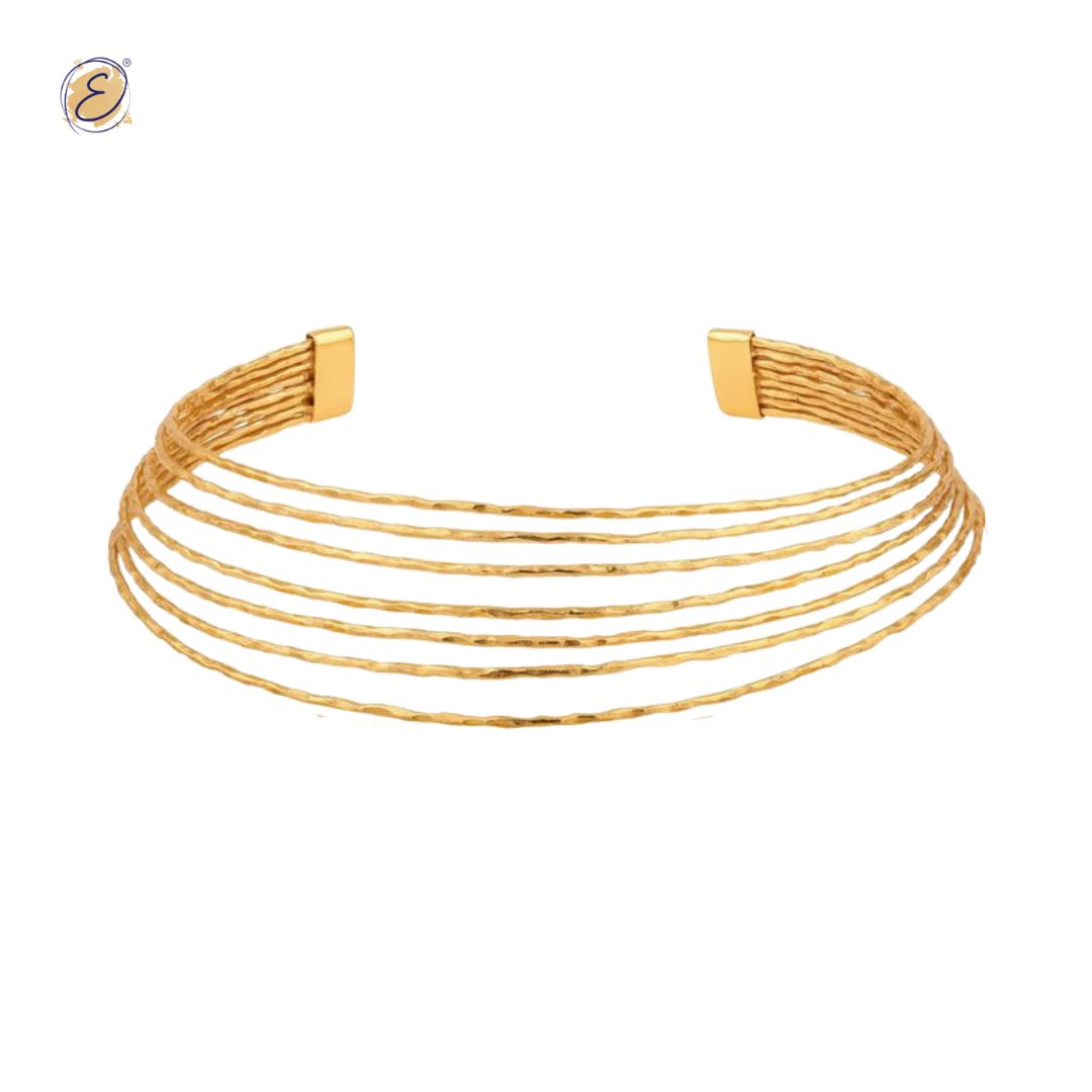 Streak Neck Cuff Gold