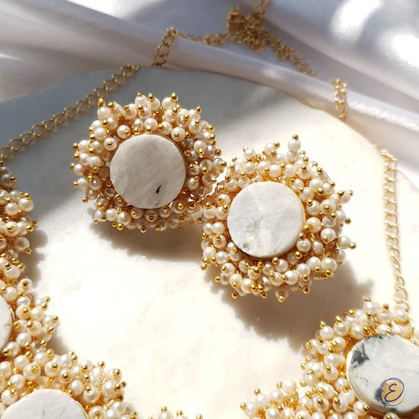 Gauri Druzy Clustered Necklace