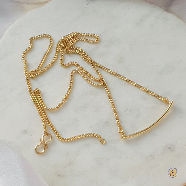 Minimal Bow Necklace