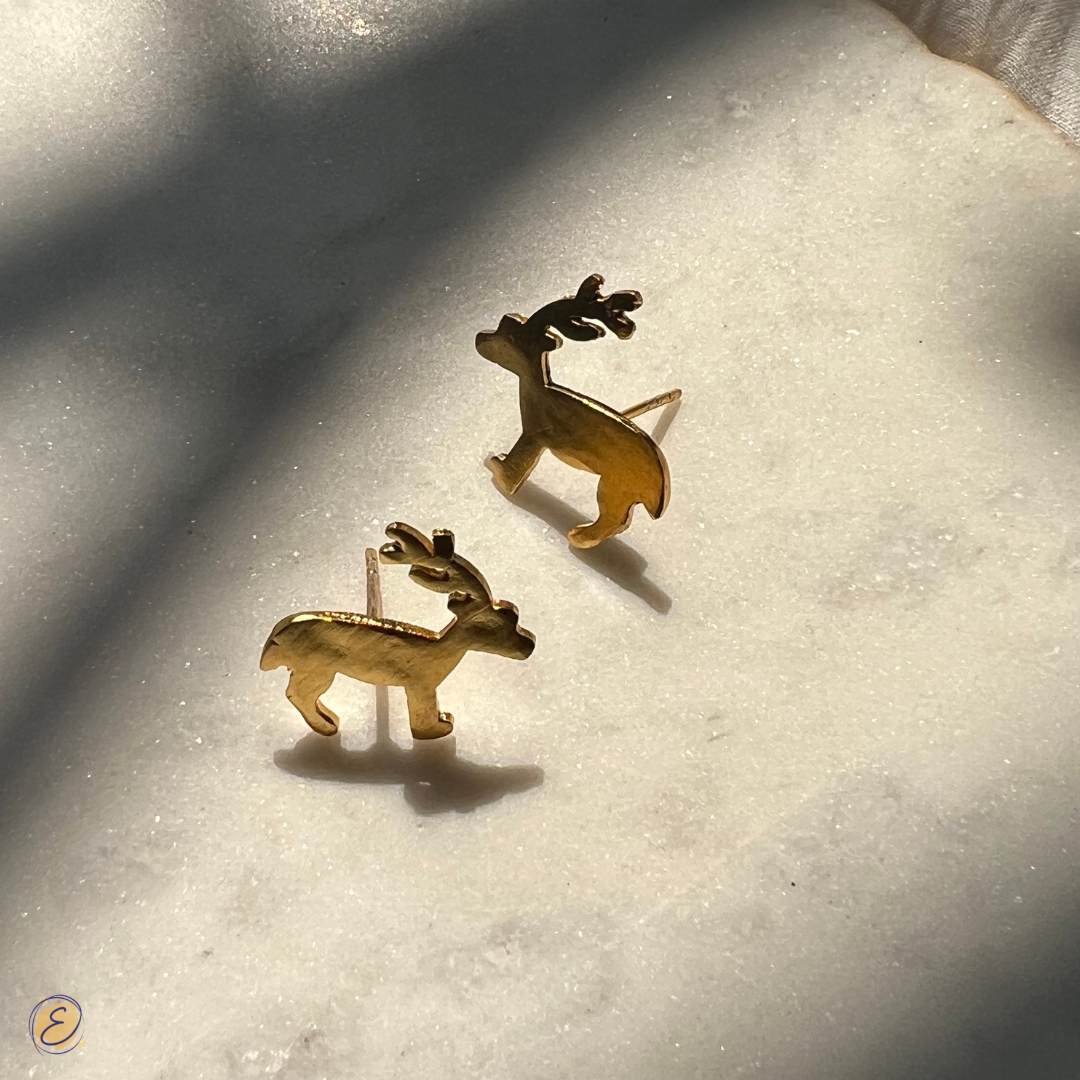 deer stud earrings