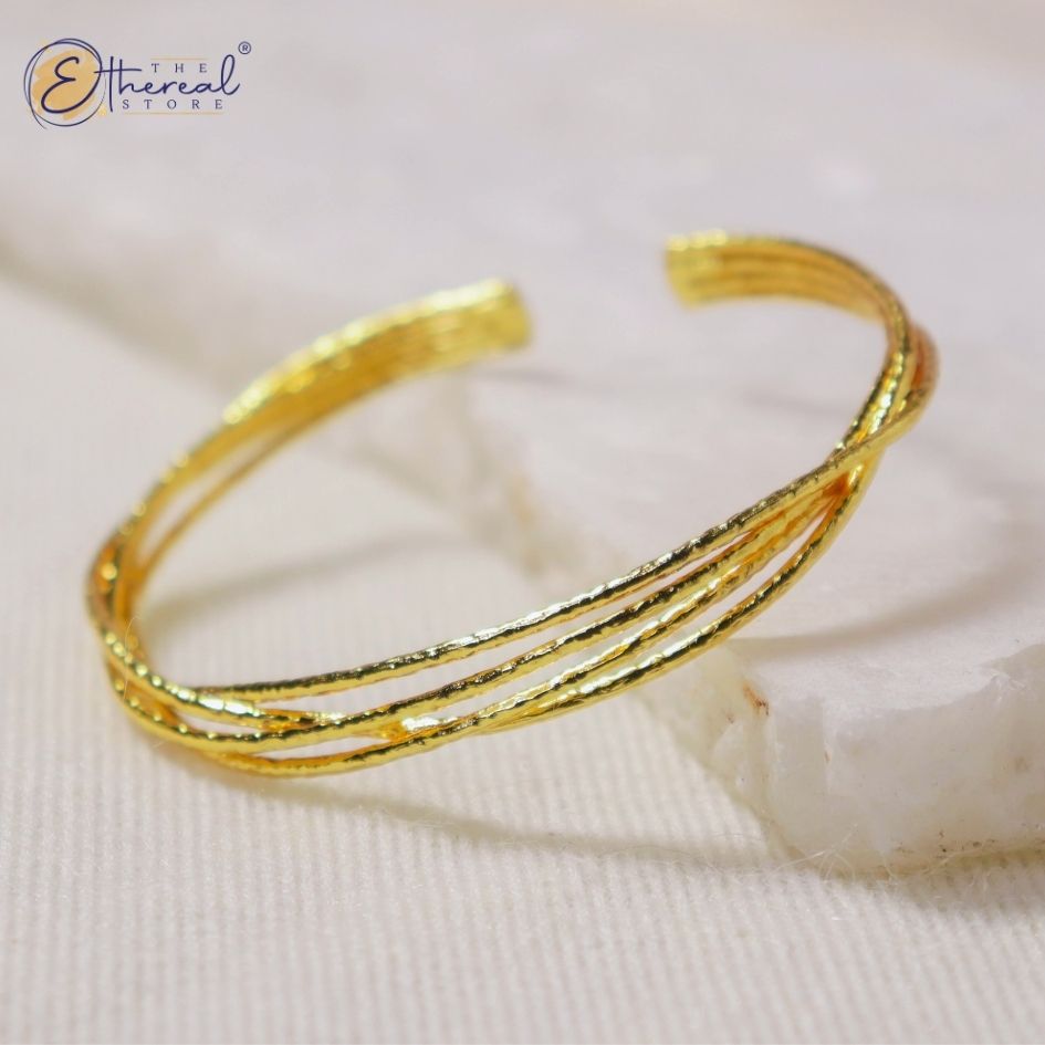 Serenity Gold Cuff