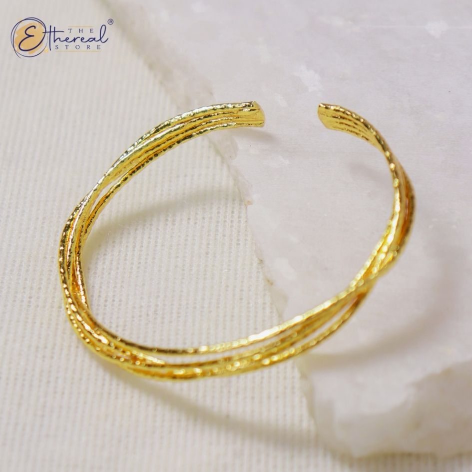 Serenity Gold Cuff