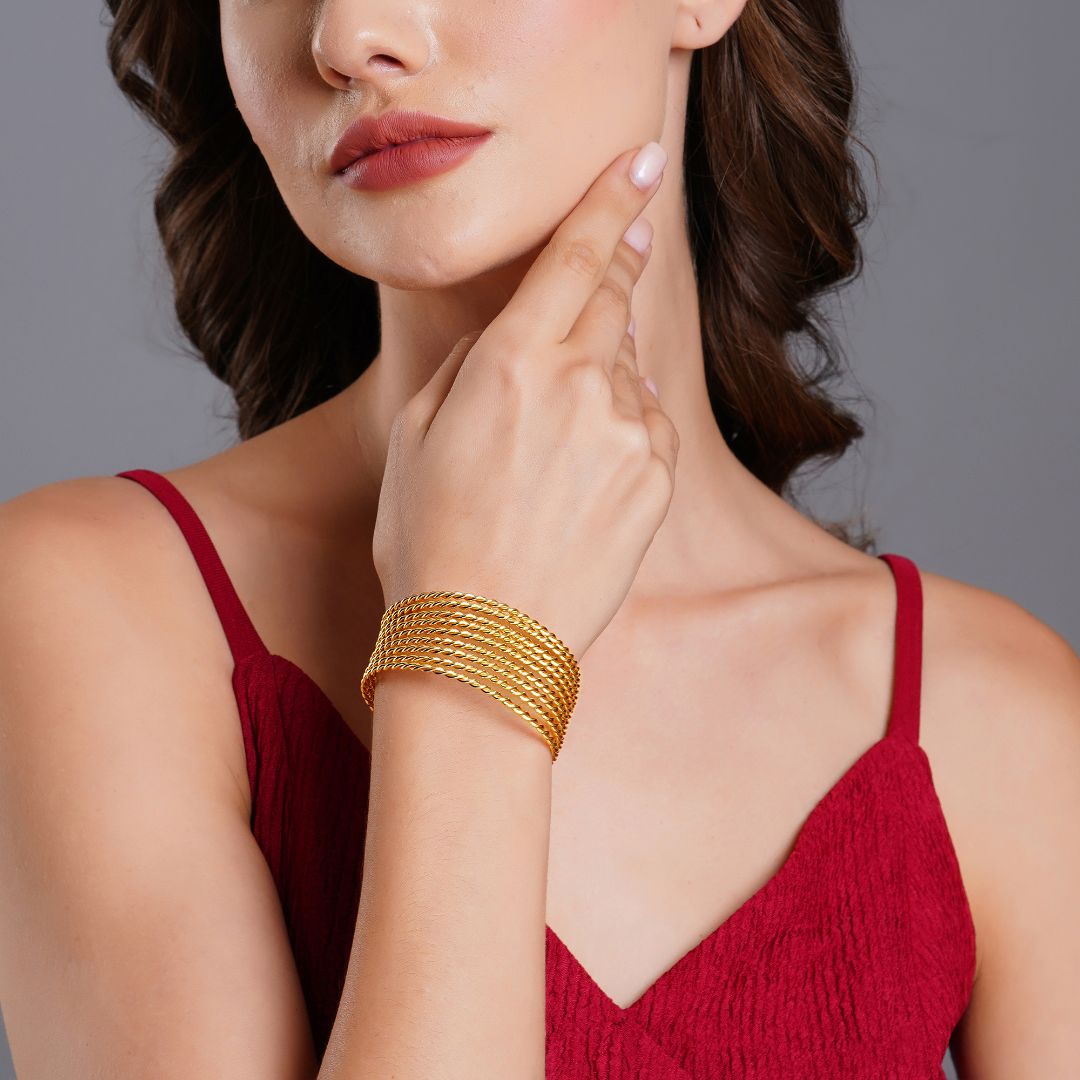 Elegant Braid Arm Cuff Handcrafted Jewelry 