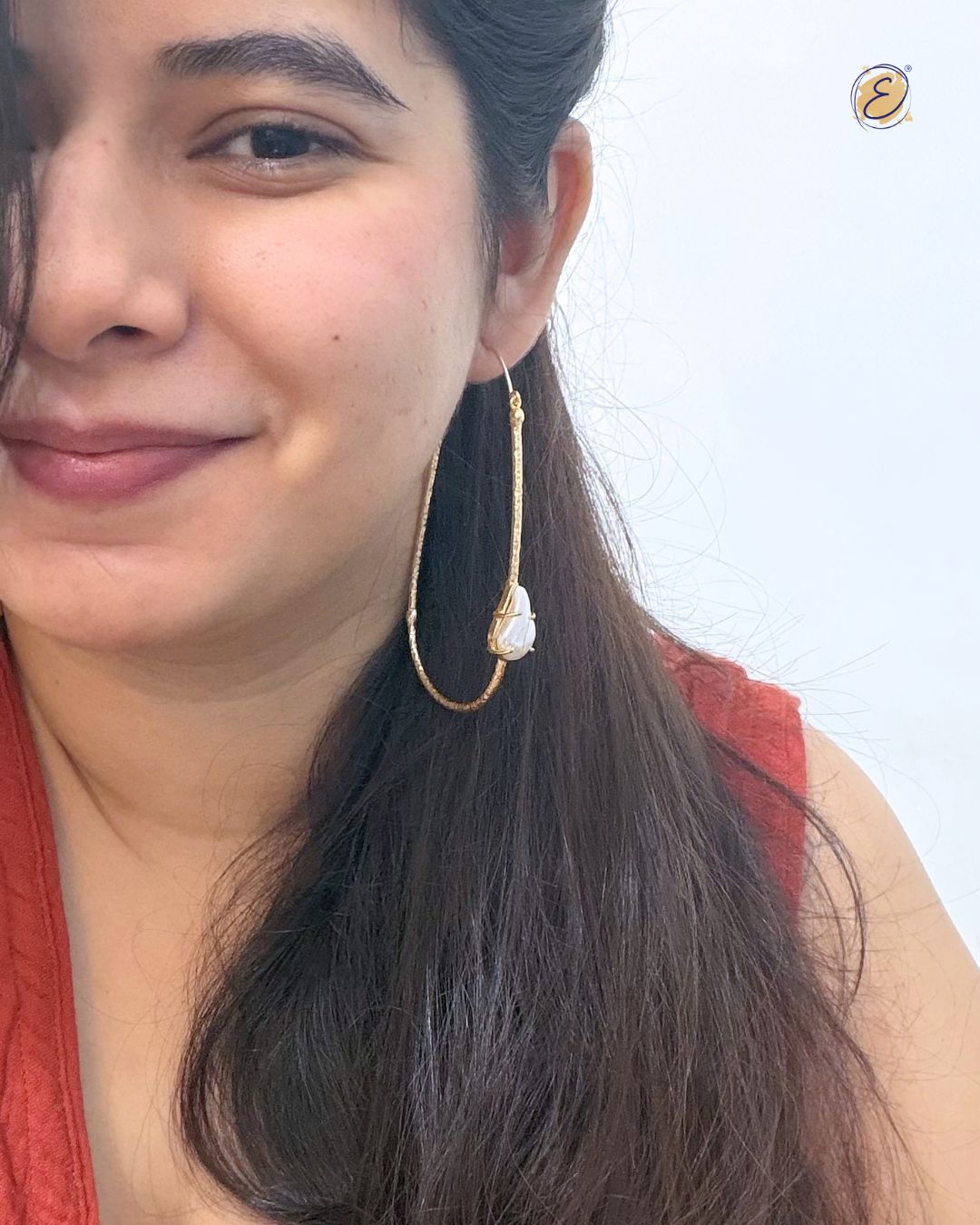 Oversized Urvashi Hoops Gold