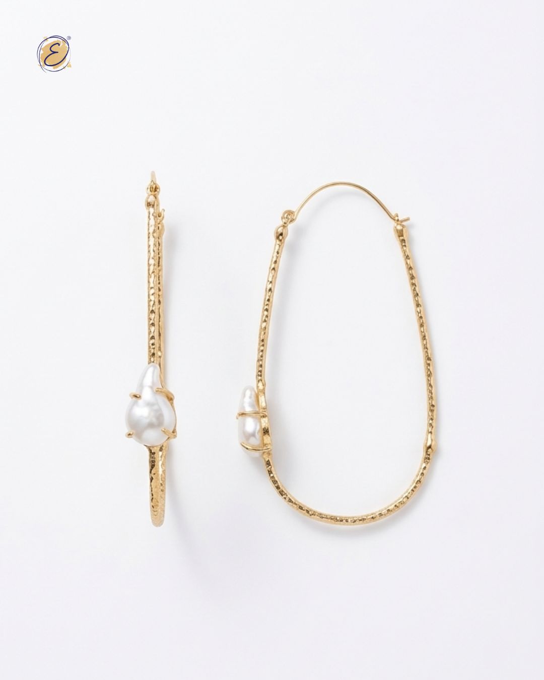Oversized Urvashi Hoops Gold