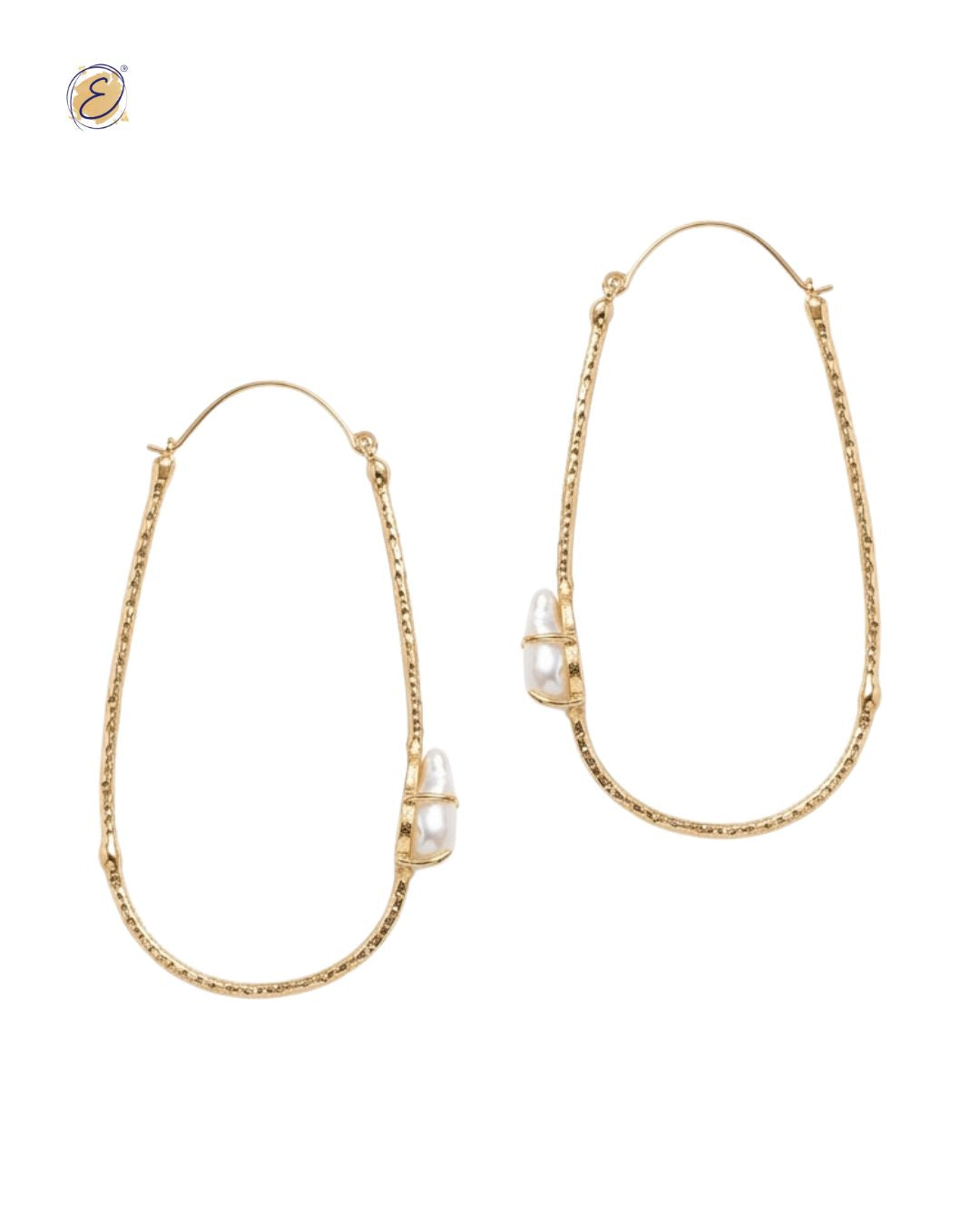 Oversized Urvashi Hoops Gold