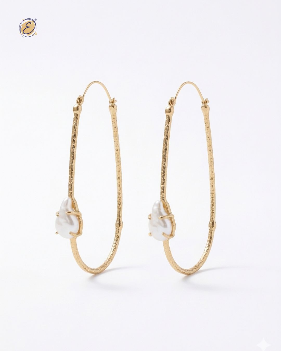 Oversized Urvashi Hoops Gold