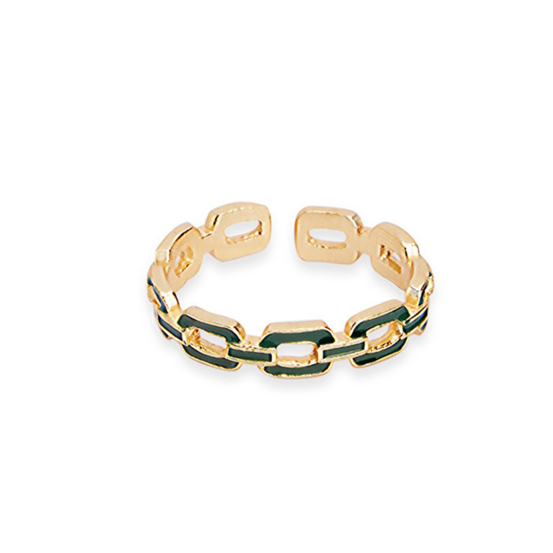 cute green rings, cute emerald rings, emerald rings, green rings, stackable rings, minimal rings, enamel rings