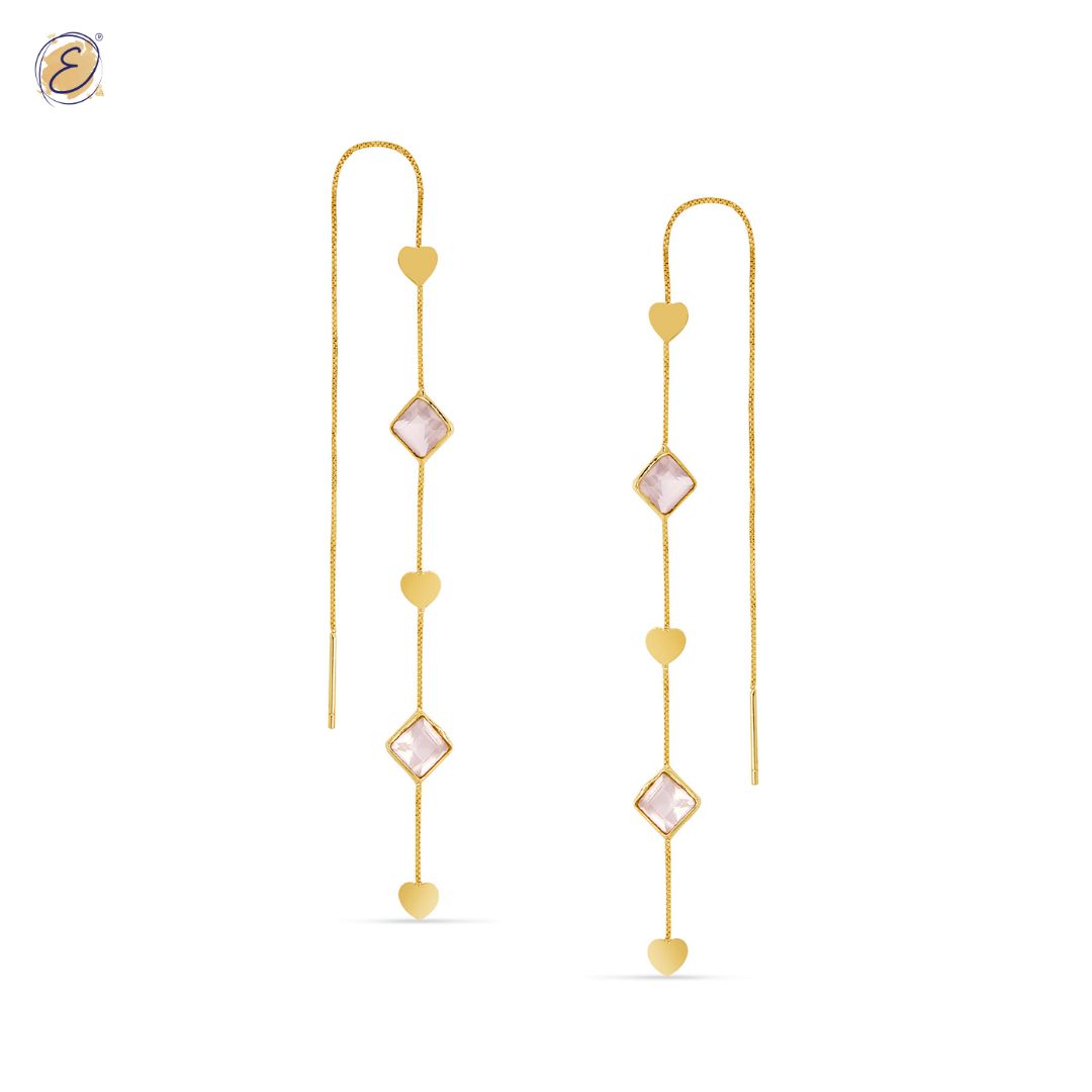 Blush Threader Earrings