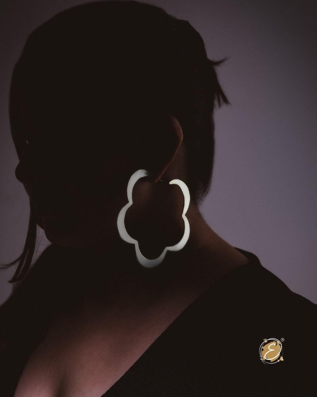 bloom hoops, floral inspired silver hoop earrings with an elegant design, handcrafted and silver plated, 