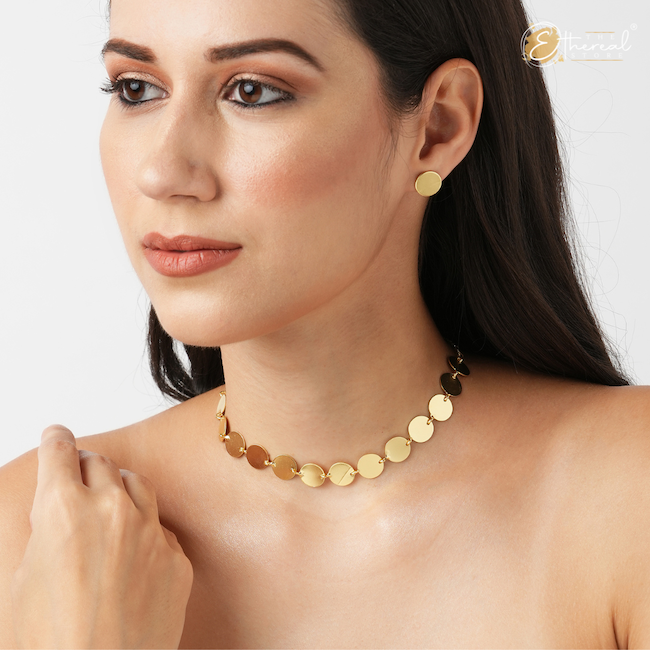 Dawn Gold Coin Necklace Set