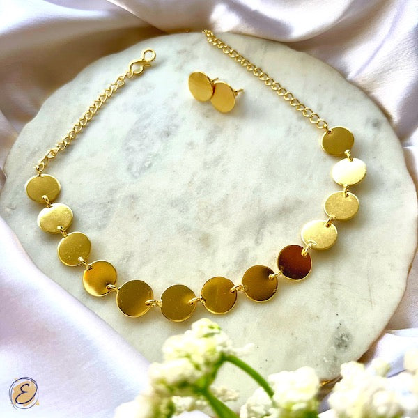 Dawn Gold Coin Necklace Set