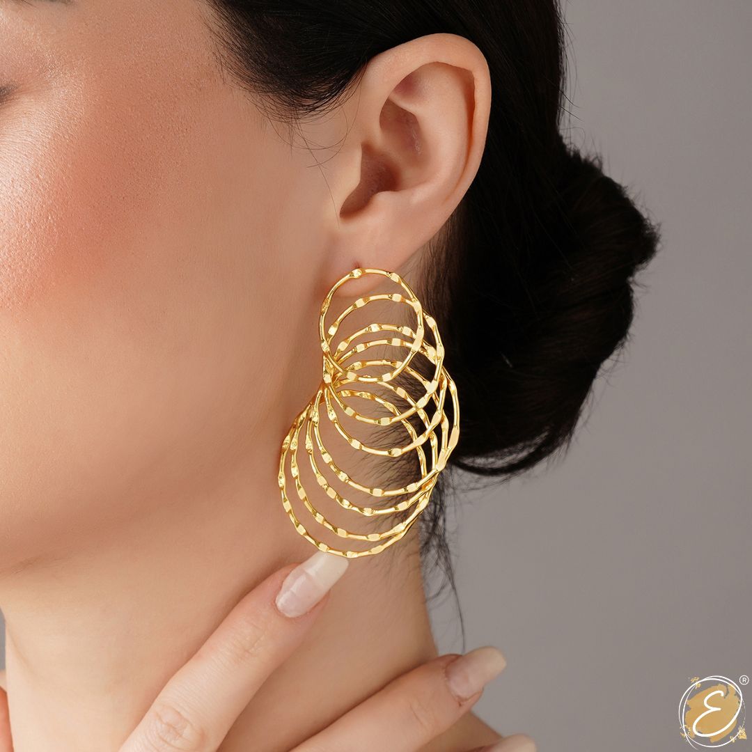 Golden Hoop earrings