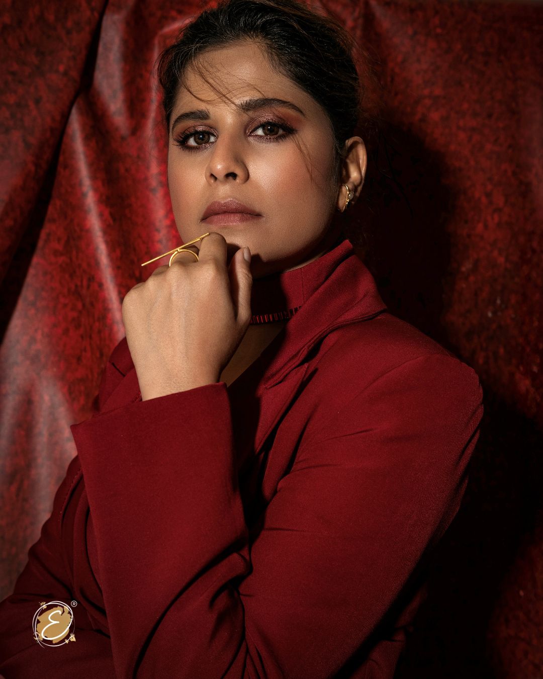 Actress Sai Tamhankar spotted in Mahi Lobe Cuff Gold for the screening of her film Cactus Pears