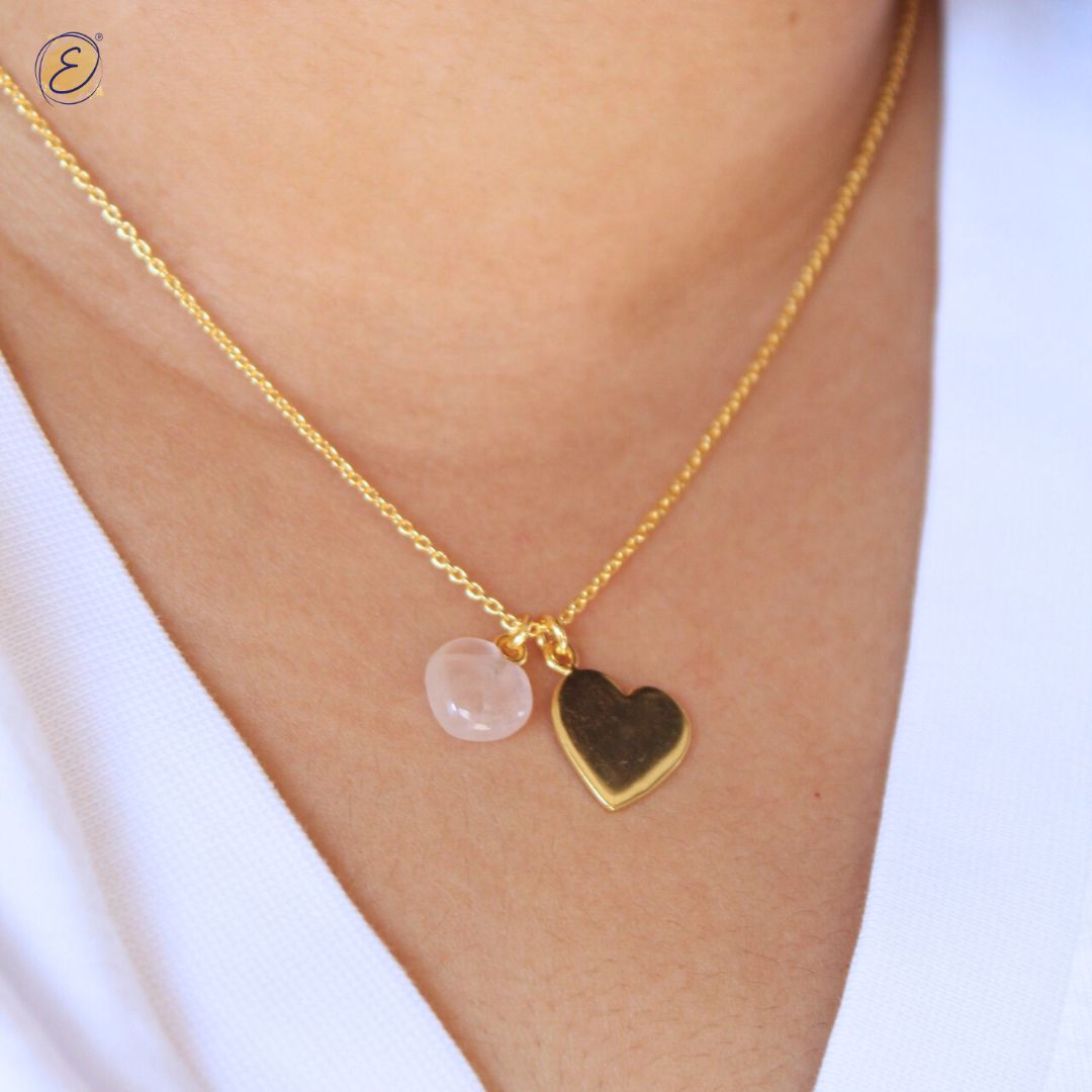 heart gold necklace