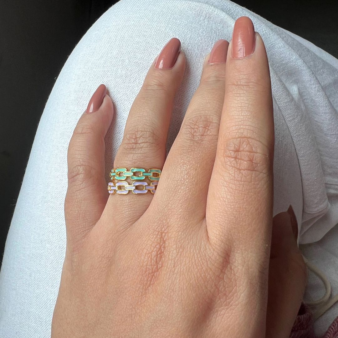 cute pastel rings, cute lavender rings, lavender rings, stackable rings, minimal rings, enamel rings, colorful rings, lavender rings, lavender colored rings, minimal lavender ring, minimal pastel ring