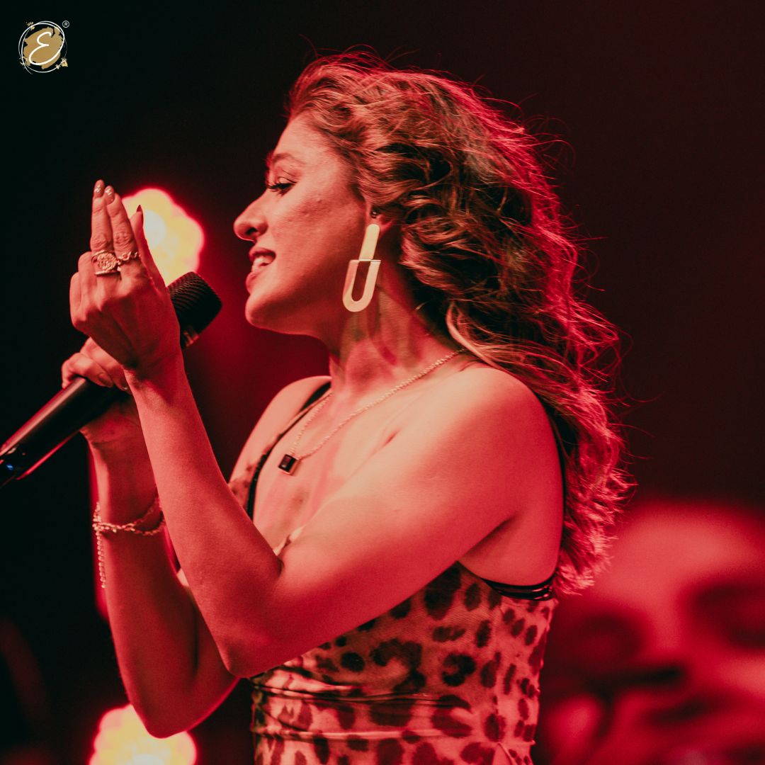 Sunidhi Chauhan wearing Ursula dangler earrings