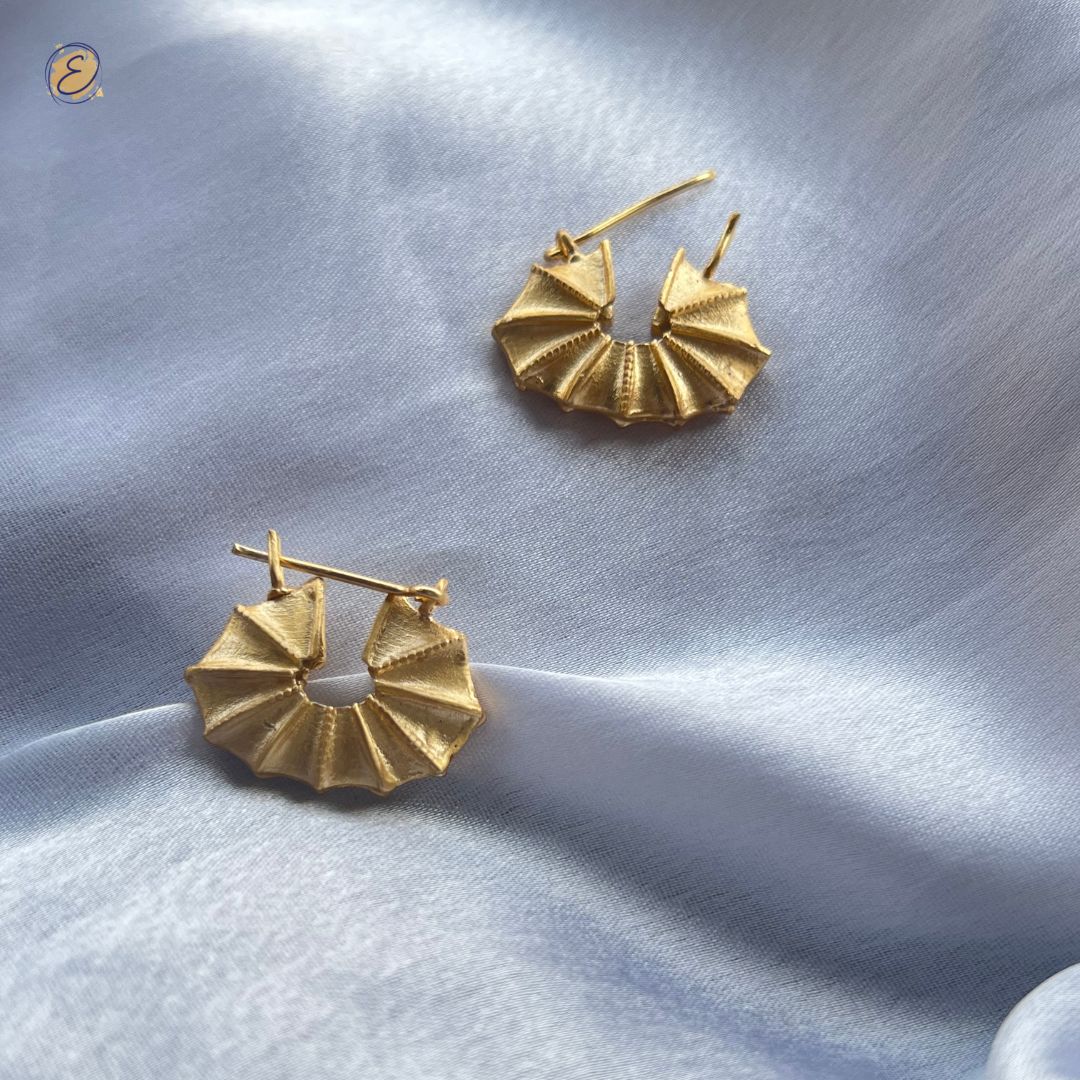 mini hoops gold earrings