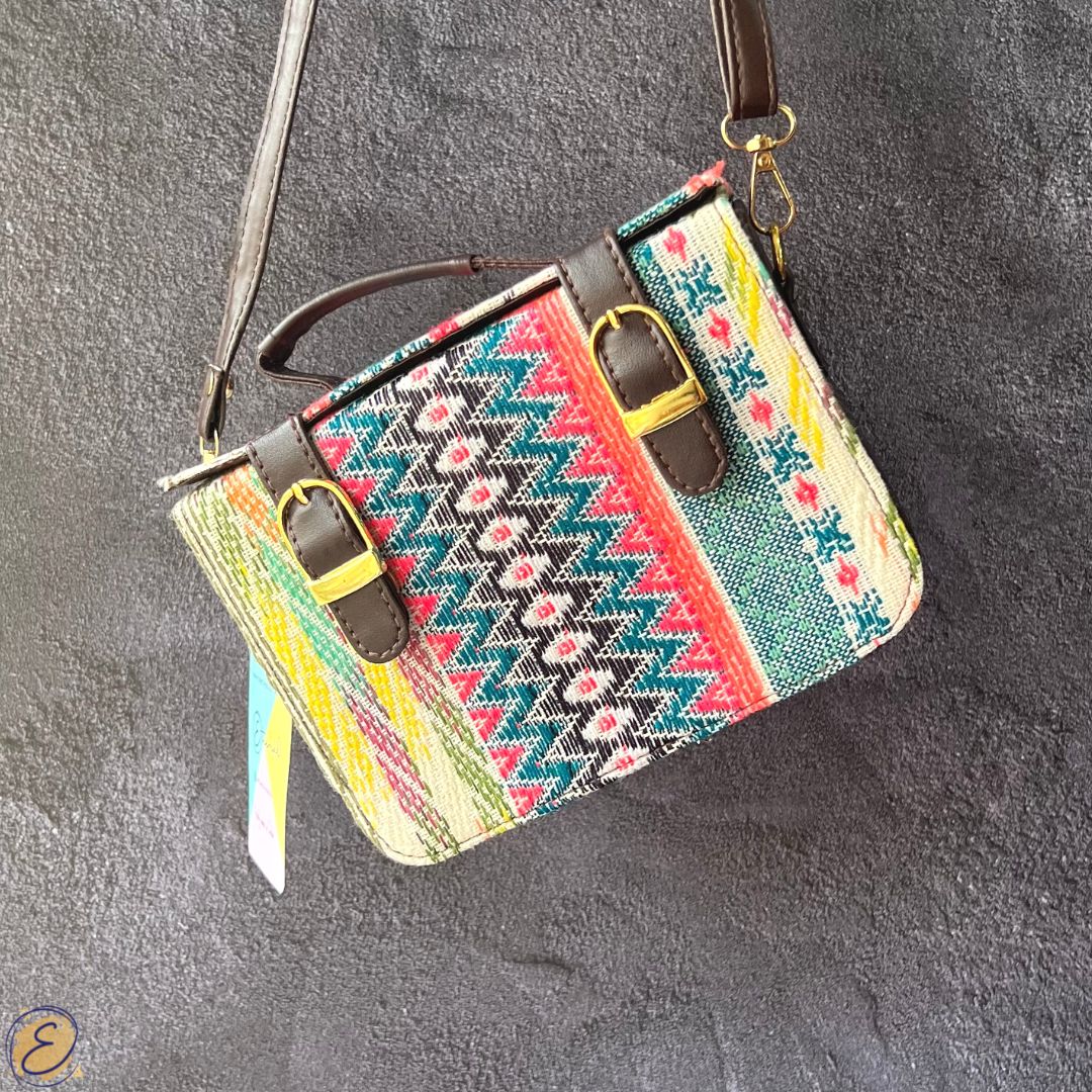 Colourful bright sling bag