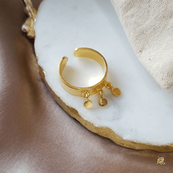 gold coin ring